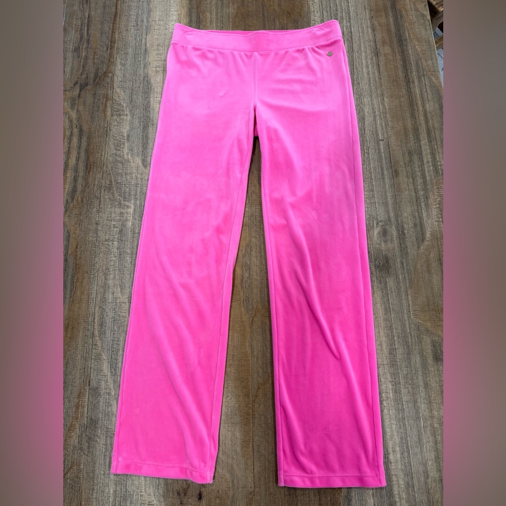 Lilly Pulitzer women’s hot pink Dorsey velour pant joggers